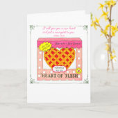 Heart of Flesh Bakery Valentine's Day Karte (Gelbe Blume)