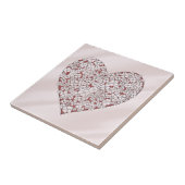 Heart of Flowers Decorative Tile Fliese (Seite)