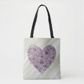 Heart of Flowers Tote Tasche (Vorderseite)