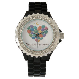 Heart of Gems: Elegant Crystal-Inspired Watch Desi Armbanduhr