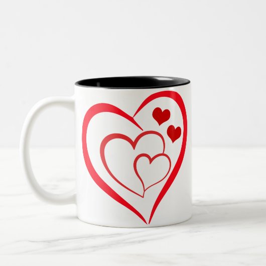 Heart of Hearts Mug Zweifarbige Tasse (Links)