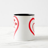 Heart of Hearts Mug Zweifarbige Tasse (Mittel)