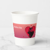 Heart Of Love-Romantic Coupe Holding Hands Design Pappbecher (Vorderseite)