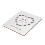 Heart of Peonies Mom Love Message Fliese (Seite)