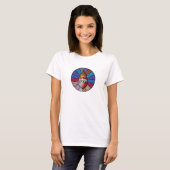 Heart of St. Joseph: Stainted Glass Version T-Shirt (Vorne ganz)