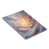 Heart of Summer – Glowing Core Abstract Journal No Notizblock (Rechte Seite)