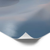 Heart of Summer – Luminous Abstract Blue & Gold Poster (Ecke)