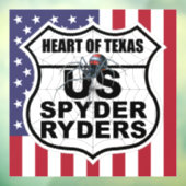 Heart Of Texas Chapter - Aufkleber Flagge & Logo (Blatt 3)