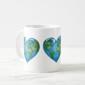 Heart of the Earth Wird Earth Day Design Kaffeetasse (Vorderseite Links)