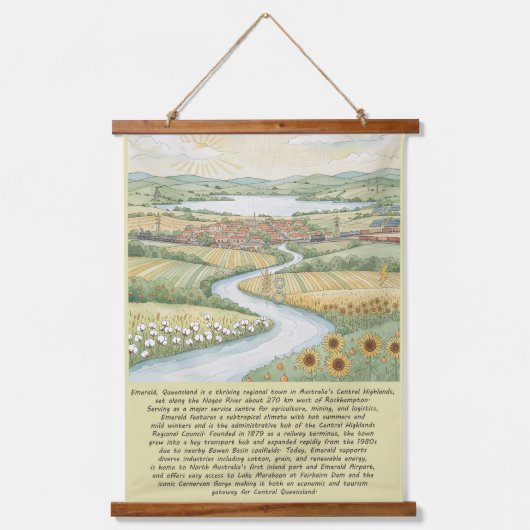 Heart of the Highlands Wandteppich Mit Holzrahmen (Vorderseite)