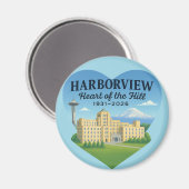 Heart of the Hill Magnet (design B) (Vorderseite/Rückseite)