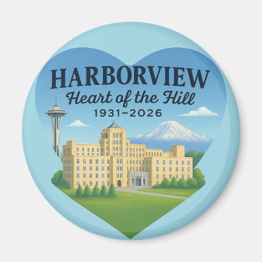 Heart of the Hill Magnet (design B) (Vorne)