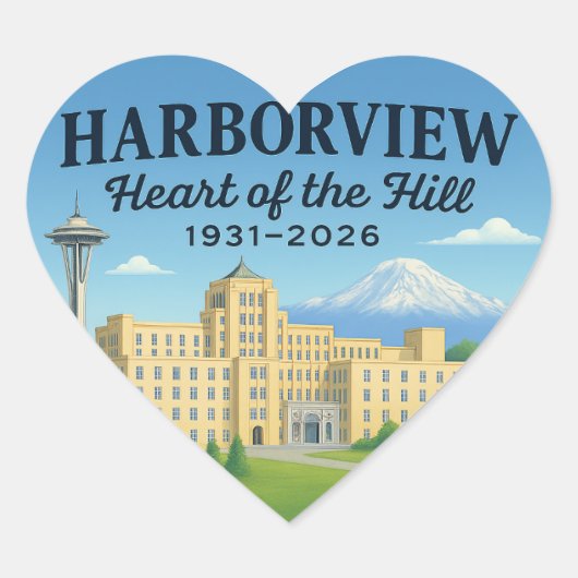 Heart of the Hill Sticker (design B) (Vorderseite)