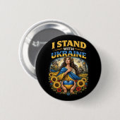 Heart of Ukraine Button (Vorne & Hinten)