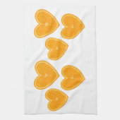 Heart Orange Kitchen Towel – Cute Citrus Decor Geschirrtuch (Vertikal)