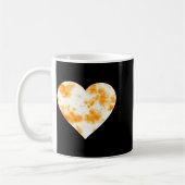 Heart Orange Tie Dye - Cute Valentines Day Graphic Kaffeetasse (Links)