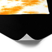 Heart Orange Tie Dye - Cute Valentines Day Graphic Poster (Ecke)