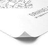 Heart Orihuela City Map (Spanien) Poster (Ecke)