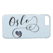 Heart Oslo Handy Case, Norwegen Case-Mate iPhone Hülle (Rückseite (Horizontal))