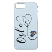 Heart Oslo Handy Case, Norwegen Case-Mate iPhone Hülle (Rückseite)