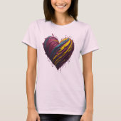 Heart paint Splash Art T-Shirt (Vorderseite)