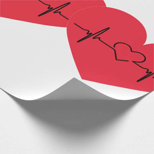 heart paper geschenkpapier (Ecke)