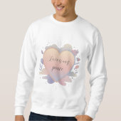 Heart Pastel Illustration Sweatshirt (Vorderseite)