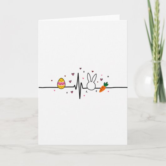 Heart Pattern Celebration Card Karte (Vorderseite)