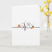 Heart Pattern Celebration Card Karte (Gelbe Blume)