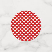 Heart Pattern Design – Cute & Romantic  Konfetti (Klein Vorderseite)