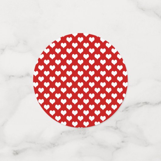 Heart Pattern Design – Cute & Romantic  Konfetti (Klein Vorderseite)