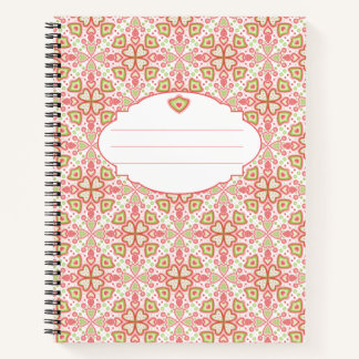 Heart Pattern Notebook – Customize Interior Pages Notizblock