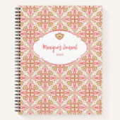 Heart Pattern Notebook – Customize Interior Pages Notizblock (Vorderseite)