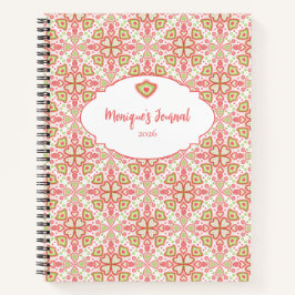 Heart Pattern Notebook – Customize Interior Pages Notizblock