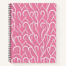 Heart Pattern Notebook Notizblock