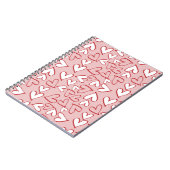 Heart Pattern Notebook Notizblock (Linke Seite)