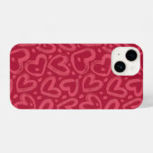 Heart Pattern Phone Case iPhone Hülle (Rückseite (Horizontal))