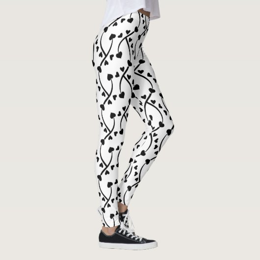 Heart Pattern Seamless Design Leggings (Rechts)