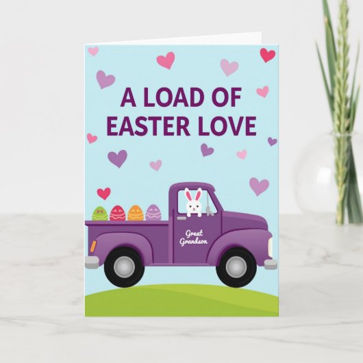 Heart Pattern Truck Card Karte (Vorderseite)
