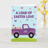 Heart Pattern Truck Card Karte (Gelbe Blume)