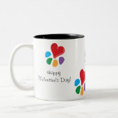 Heart-Paw_ "von einem Tierliebhaber" Zweifarbige Tasse (Links)