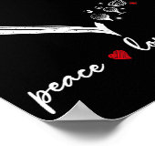 Heart Peace Love Golf Player Srt Lovers Outfit Wom Poster (Ecke)