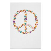 Heart Peace Sign Poster (Vorderseite)