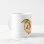 Heart Peach Fruit Kaffeetasse (Vorderseite Links)