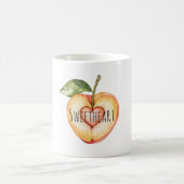 Heart Peach Fruit Kaffeetasse (Mittel)