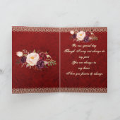 Heart, Pearls & Roses Anniversary Card Karte (Innenseite)