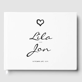 Heart Personalisiert Wedding Guestbook Gästebuch