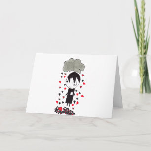 Heart Pile Feiertagskarte