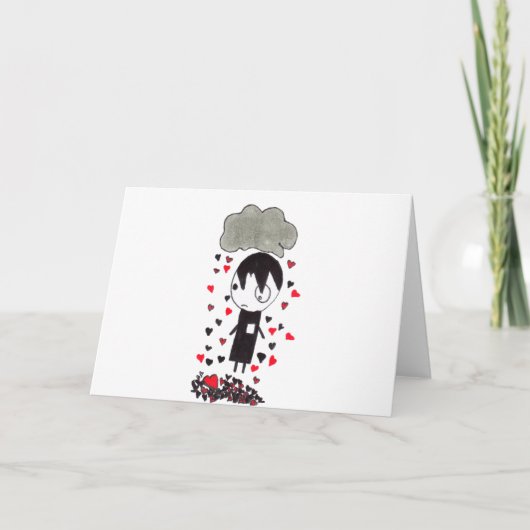 Heart Pile Feiertagskarte (Vorderseite)