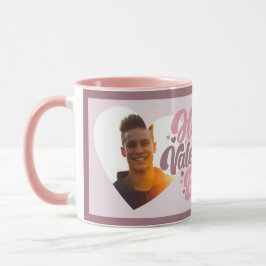 Heart Pink Happy Valentine's Day Multi-Foto Tasse